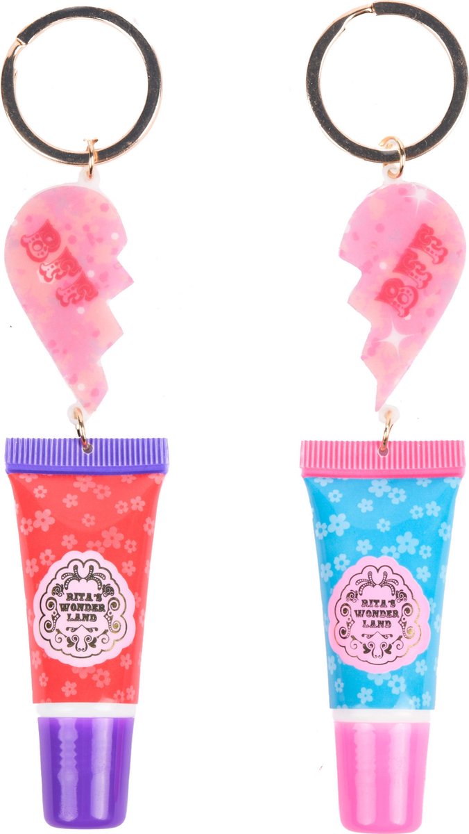 Ritas Wonderland Lipgloss aan sleutelhanger bff: 2 stuks